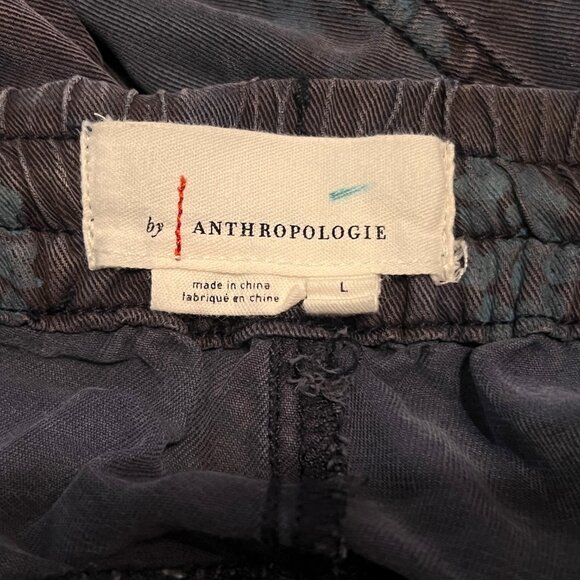 Anthropologie Cargo Jogger Pants Large Floral Print Drawstring Streetwear - Picture 8 of 11